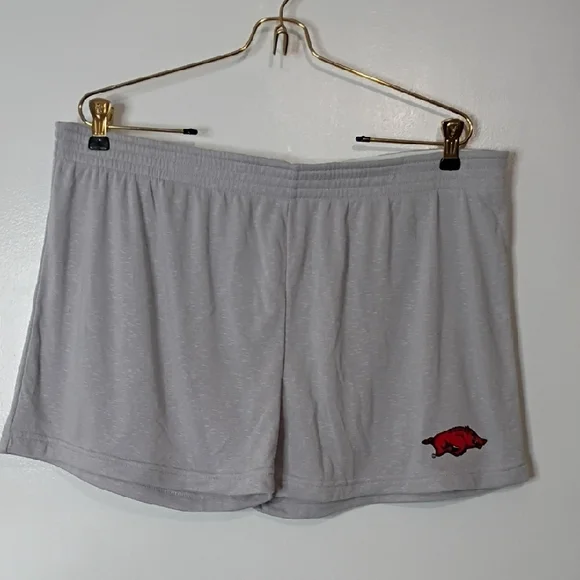 Sideline Apparel Ladies Gray Athletic Shorts Hog Logo XL College Football - Picture 1 of 10